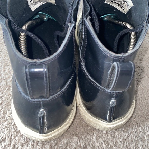 Nike Air Jordan Men’s Grown BLack Sail Patent Leather Retro Size 9 See Desc - Picture 6 of 10